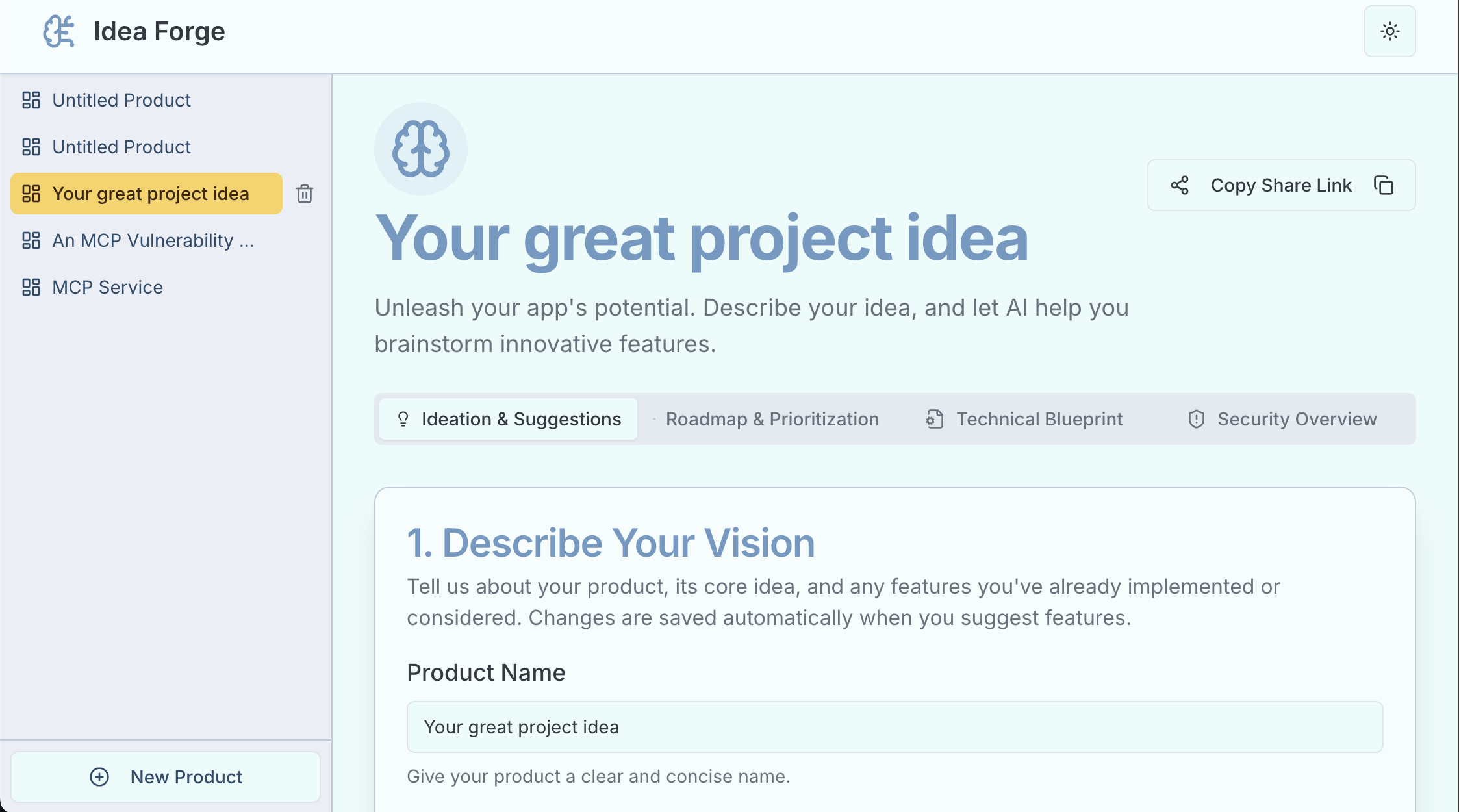 Idea Forge product graphic
